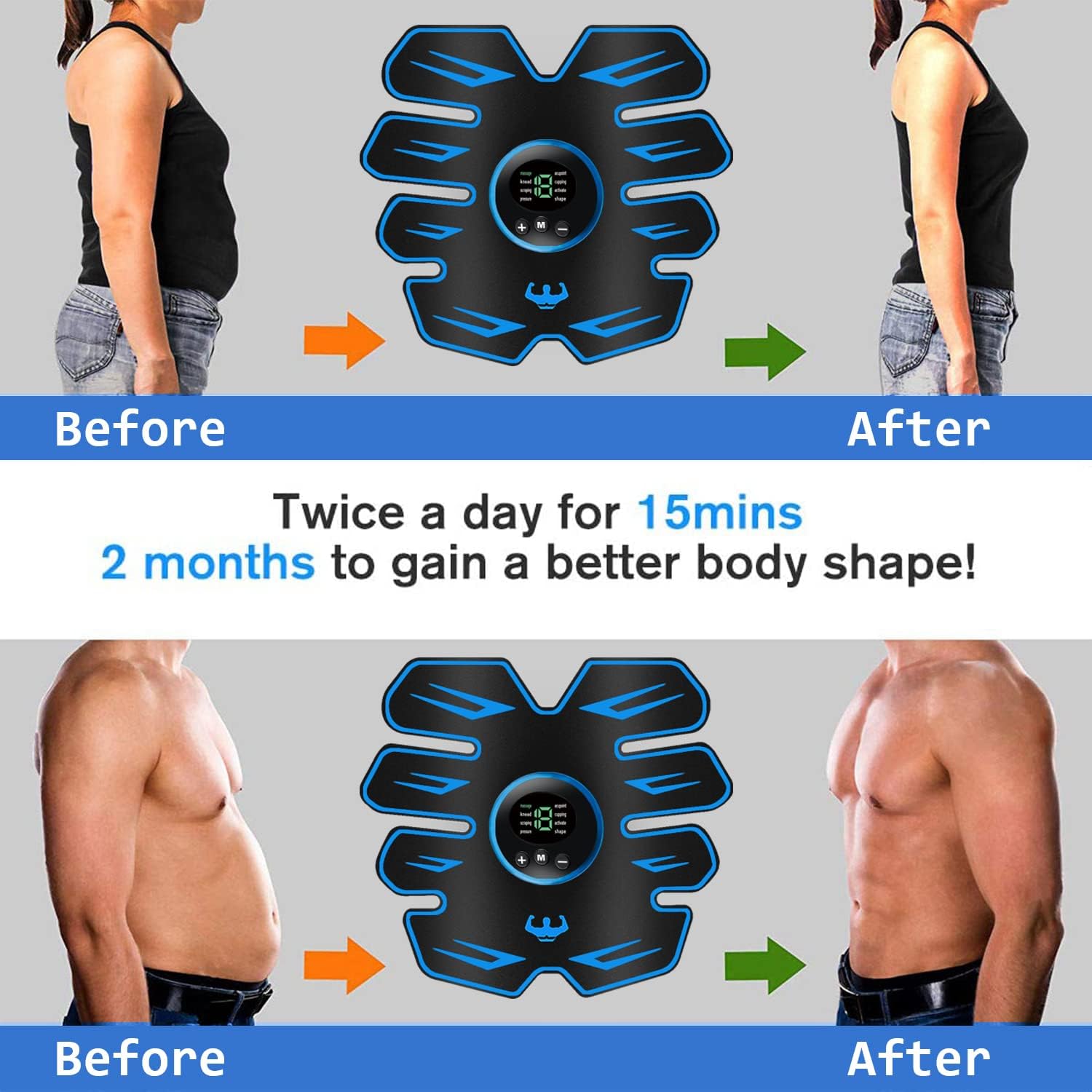 Estimulador muscular para entrenamiento de abdominales - additional image 5