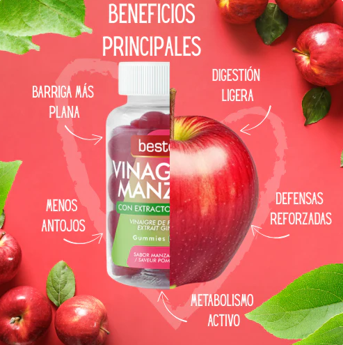 Gummies de Vinagre de Manzana – Apoyo Digestivo y Energía Natural