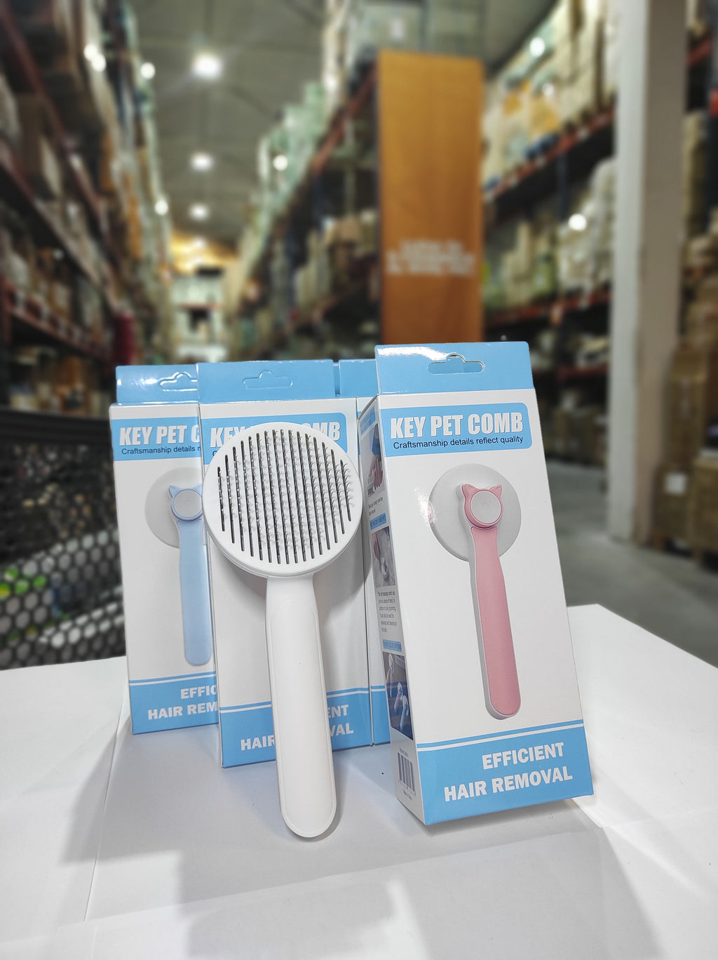 Cepillo para mascotas 2 en 1 rosa - additional image 11