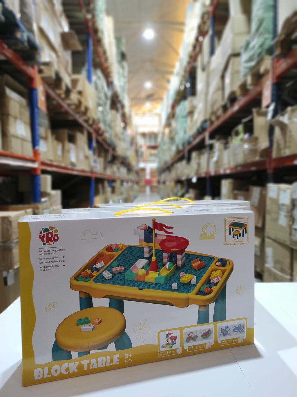 Juego de mesa y silla con bloques de construcion 120 pcs - additional image 3