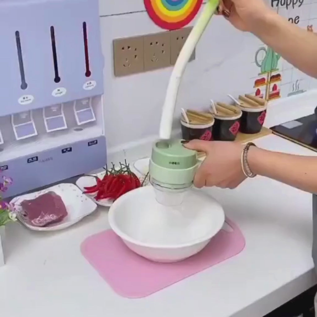 Cortador de Verduras Eléctrico 4 en 1